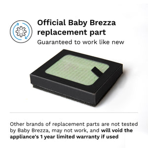 Baby Brezza replacement part, Official replacement part filter, Appliance replacement part warranty
