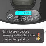 our travel bottle warmer is easy to use. Choose warming setting and bottle starting temperature - product thumbnail
