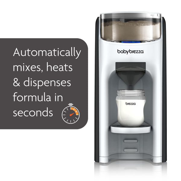 Baby Brezza Formula Pro Advanced WiFi Formula Dispenser Machine -  Automatically Mix a Warm Formula Bottle Instantly - Easily Make Bottle with  Automatic Powder Blending, Black