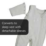 Our transition swaddle converts to a sleep vest with detachable sleeves - product thumbnail