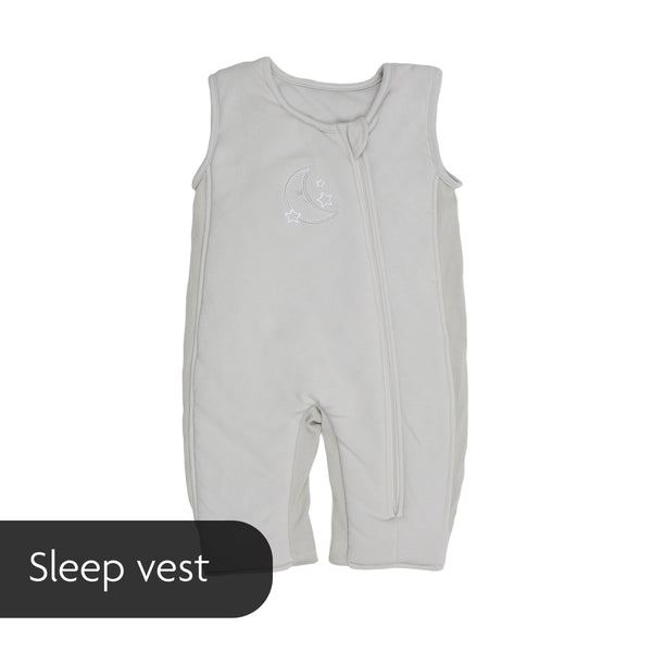 Grey transition swaddle as a sleep vest - product thumbnail