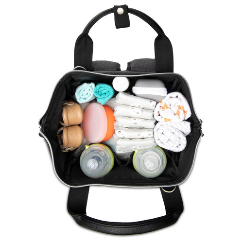 Lucia diaper bag packed full - product thumbnail