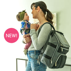 The ultimate diaper bag backpack with changing station