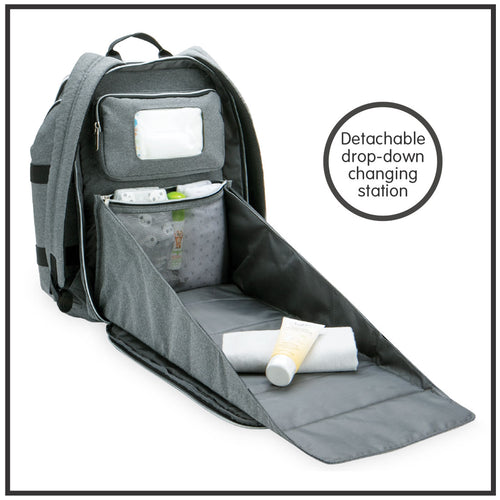 The Enzo ultimate diaper bag with a detachable drop-down changing station - product thumbnail