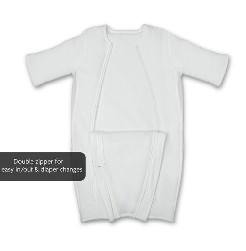 Double zip onesie makes it easy to change diapers - product thumbnail