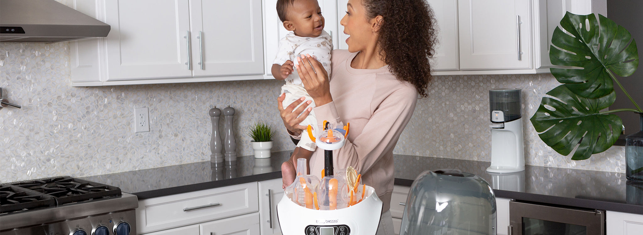 Drying bottles after online sterilization