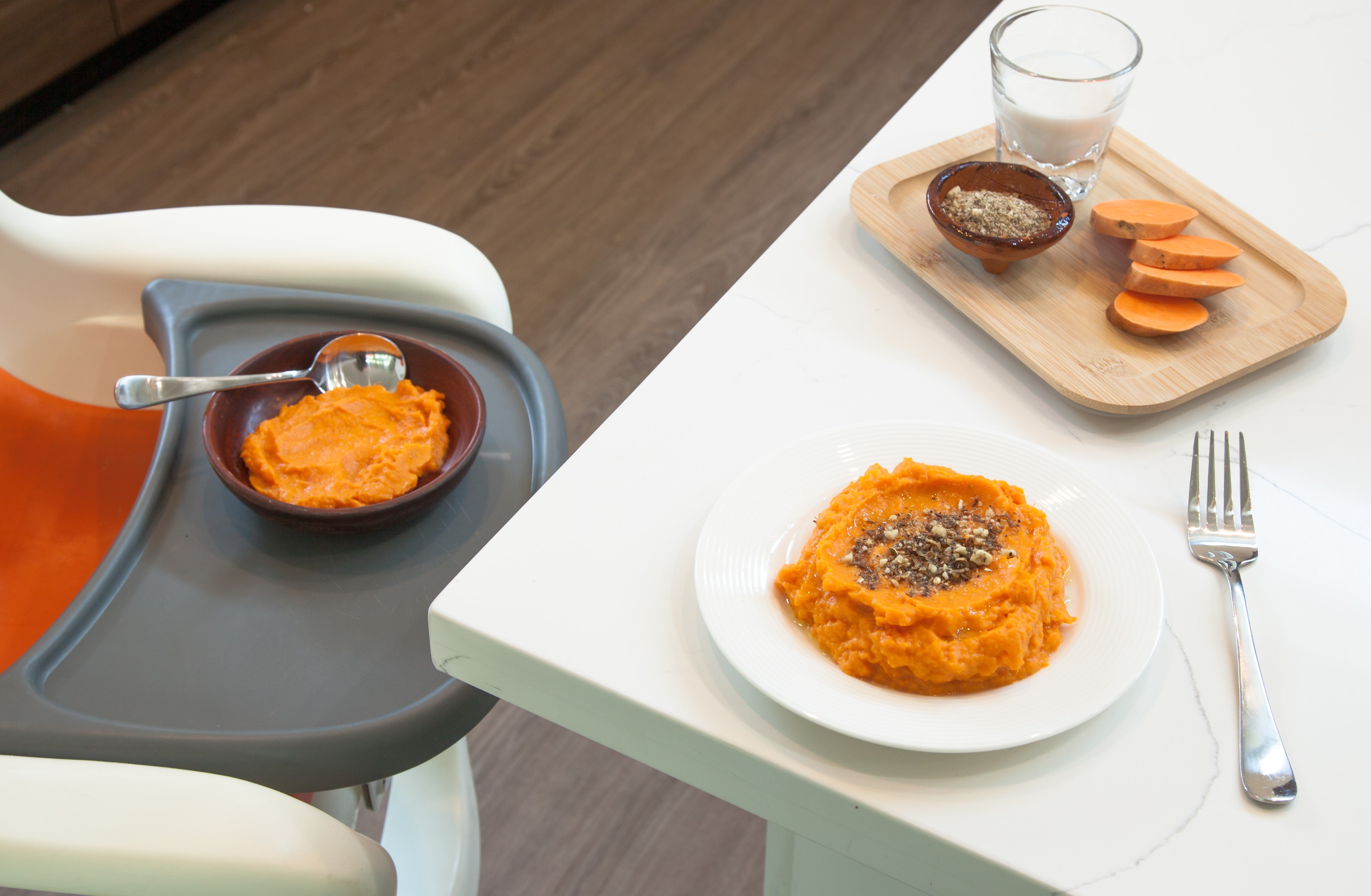 Homemade Coconut Sweet Potato Mash