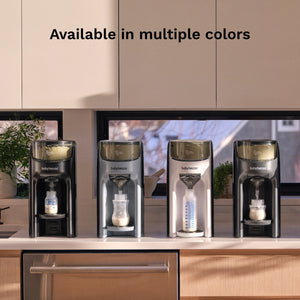 Baby Brezza Formula Pro Advanced available in white, black, slate and charcoal colors