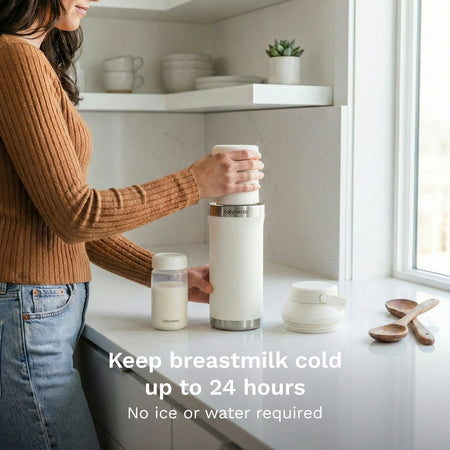 keep breastmilk cold up to 24 hours. no ice or water required
