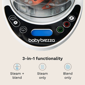 3-in-1 functionality: steam and blend, steam only, and blend only