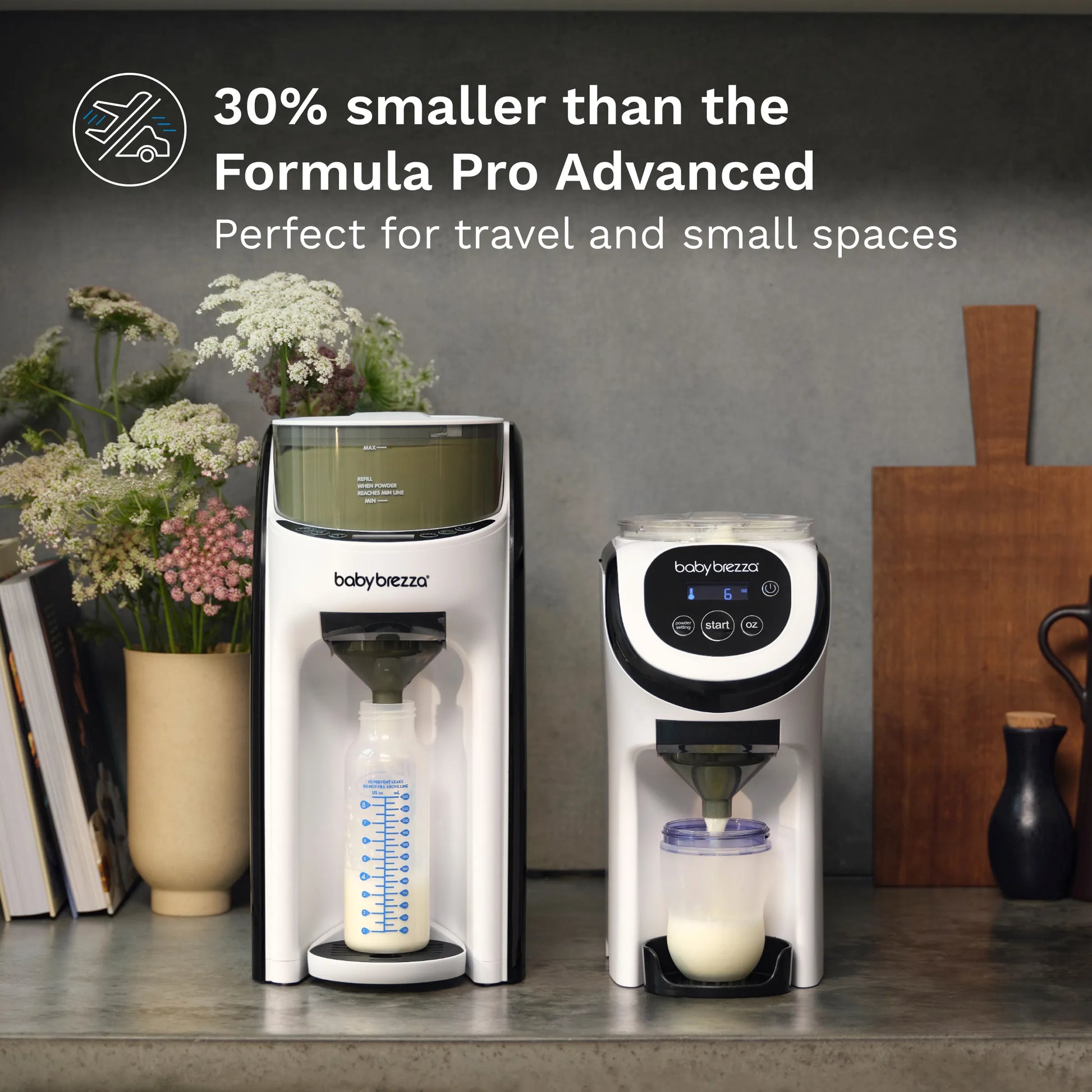30% smaller than the formula pro advanced - perfect for travel and small spaces