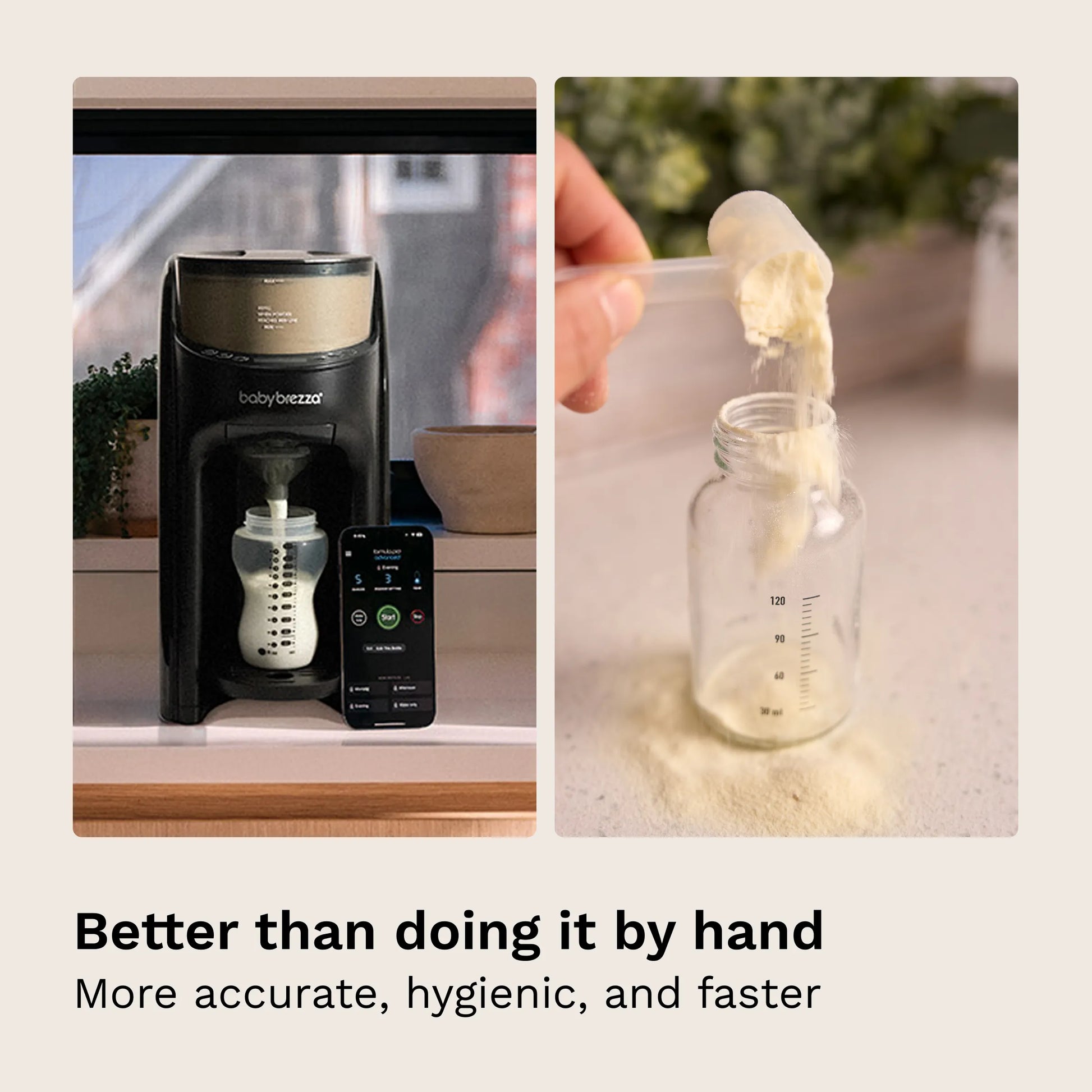 better than doing it by hand - more accurate, hygienic, and faster