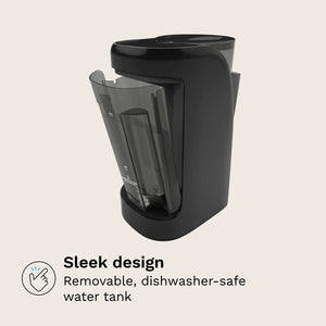 sleek design - removable, dishwasher-safe water tank