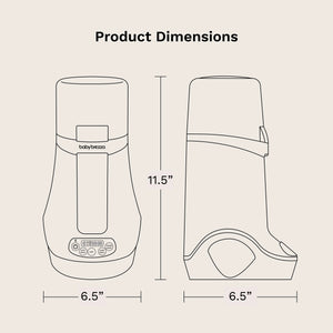 product dimensions: 6.5" wide by 6.5" deep by 11.5" tall