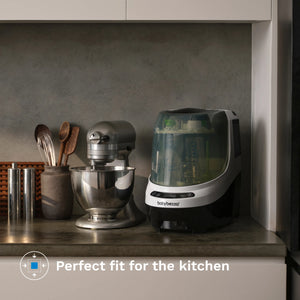 perfect fit for the Kitchen. countertop with a stand mixer and the baby brezza bottle washer pro side by side