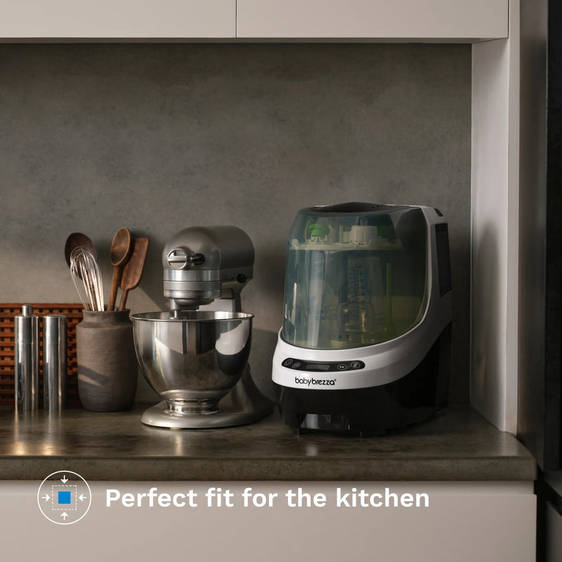 perfect fit for the Kitchen. countertop with a stand mixer and the baby brezza bottle washer pro side by side