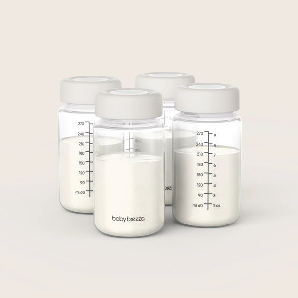 Breastmilk Cooler Replacement Bottles Plastic 4-pk