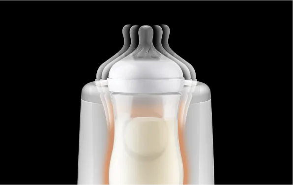 Safely warms breastmilk, protecting essential nutrients
