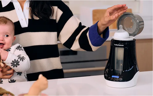 Includes measuring cup to easily fill with water