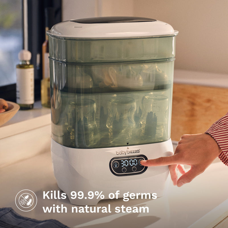 kills 99.9% of germs with natural steam