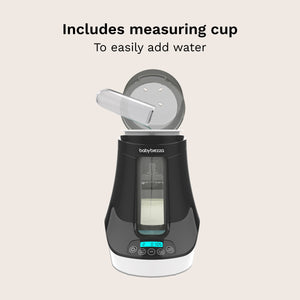 includes measuring cup to easily add water