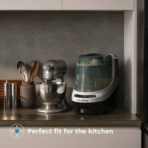 perfect fit for the Kitchen. countertop with a stand mixer and the baby brezza bottle washer pro side by side