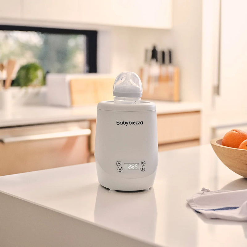 The most advanced bottle warmer ever. Warms with hot air—not water—and gently rocks the bottles to ensure safe, even warming without hot spots.