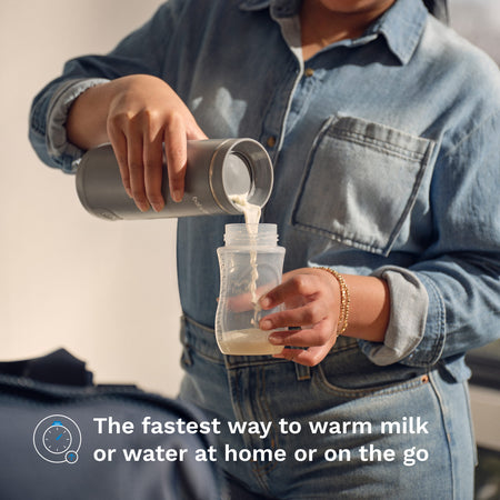 the fastest way to warm milk or water at home or on the go