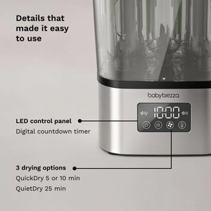 Stainless steel sterilizer dryer LED control panel with countdown timer and 3 drying cycles