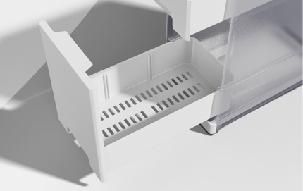Easy-slide drip tray
