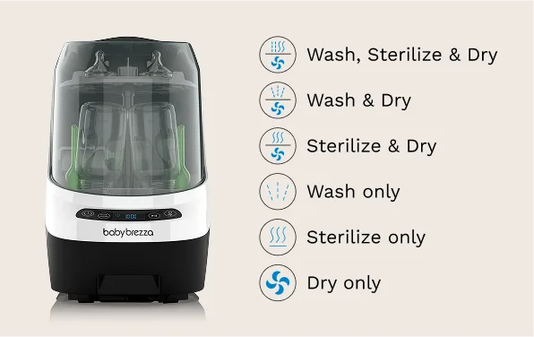 6 cleaning modes