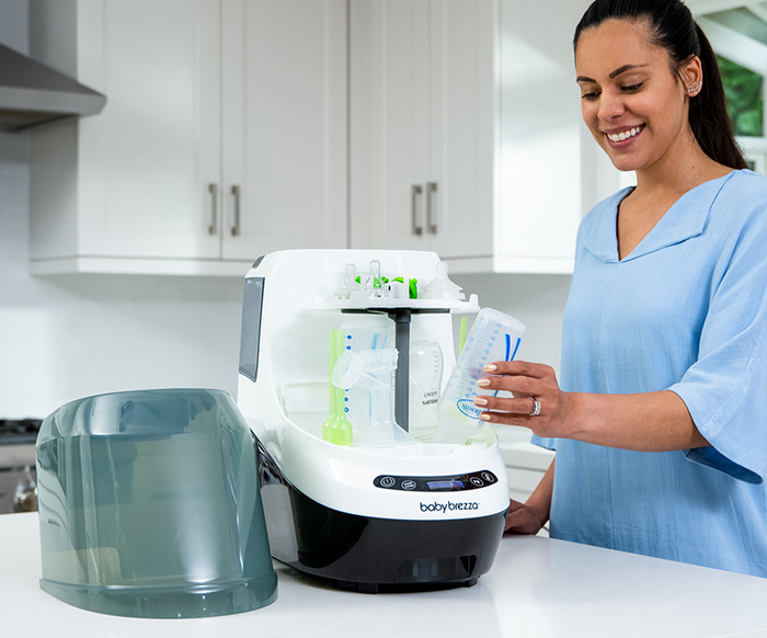Kills 99.9% of germs with natural steam, then dries with germ-free, HEPA-filtered air