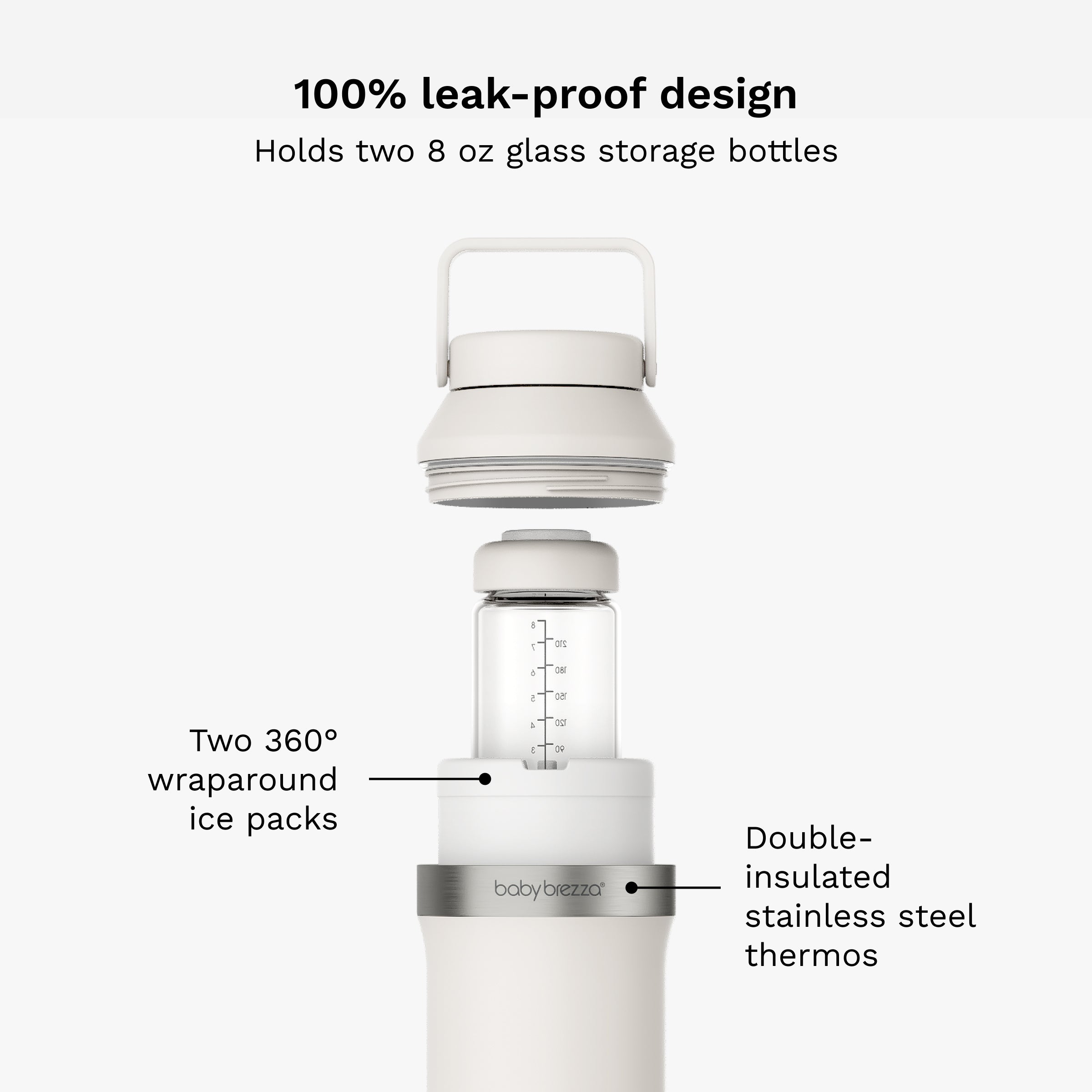 All-day Breastmilk Portable Glass Cooler – Baby Brezza