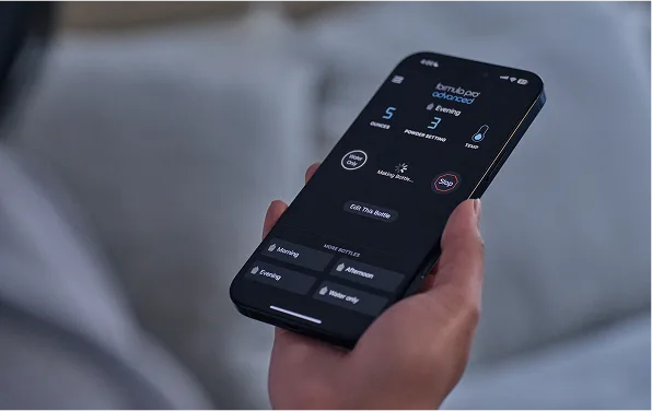 Automatically make a warm formula bottle from your phone