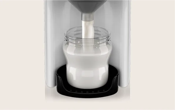 Automatically makes a body temperature bottle in seconds