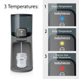 water warmer for formula has 3 temperature settings: room, body, and warmer than body temperature #variant_charcoal