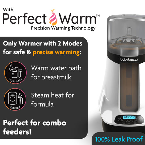 smart bottle warmer has 2 unique settings to safely warm breastmilk and formula - product thumbnail