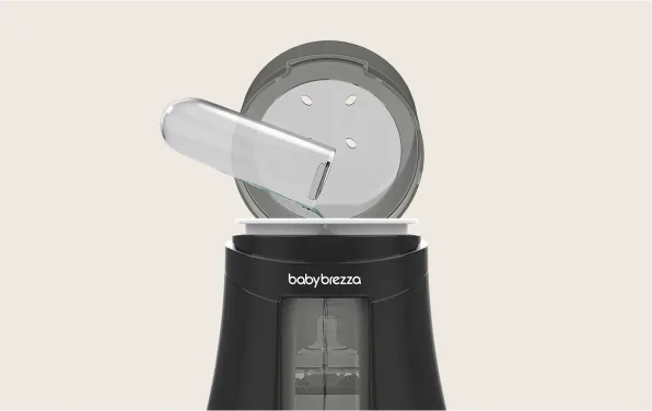 Includes measuring cup to easily fill with water