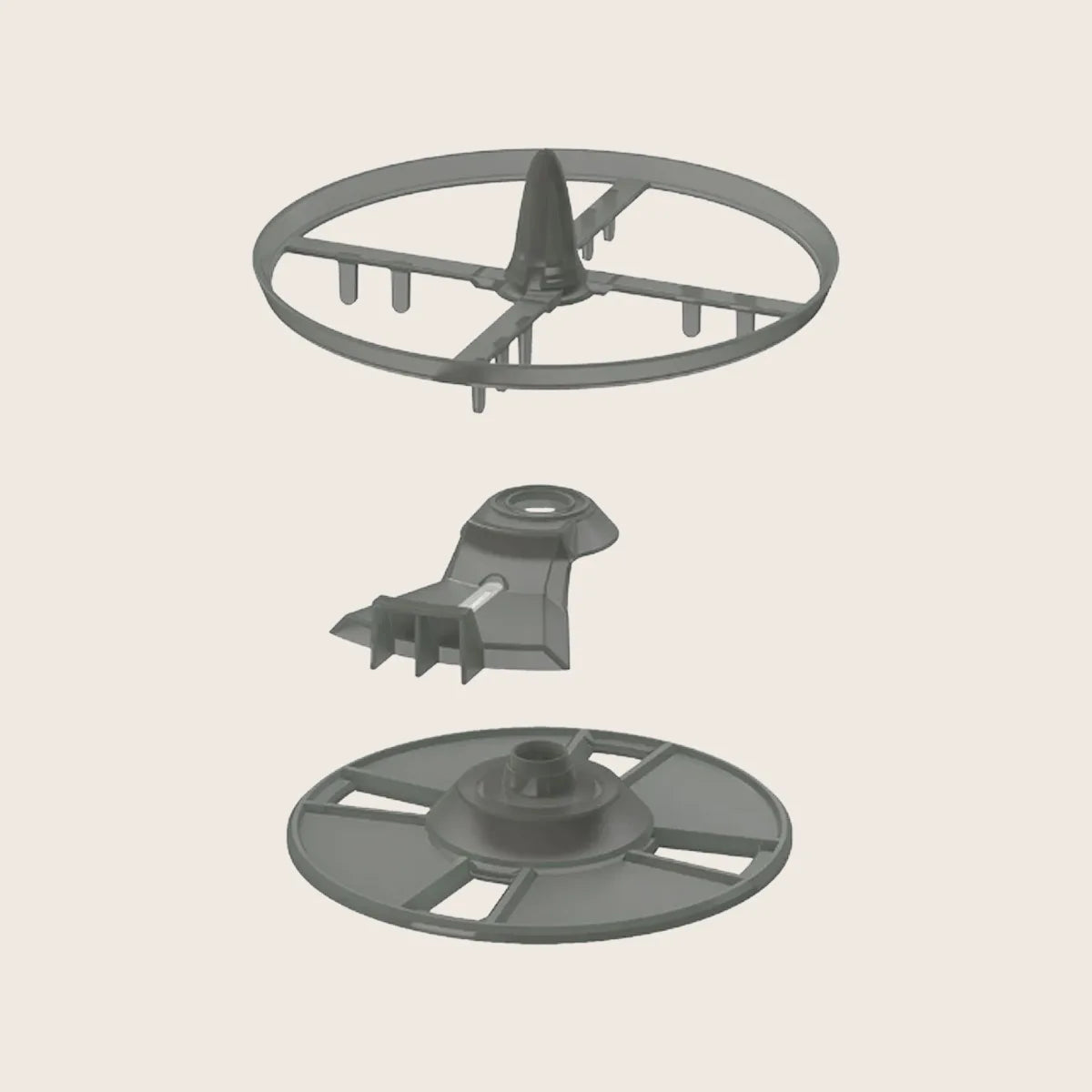 Replacement Stirring Wheel, Locking Cover, and Measuring Wheel Set for Formula Pro Advanced