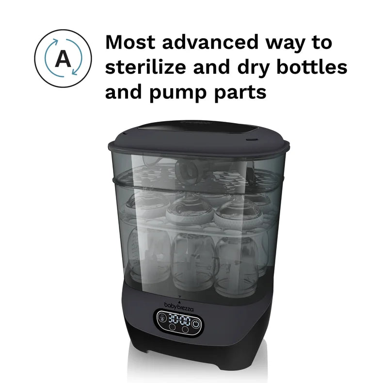 baby brezza sterilizer dryer advanced. most advanced way to sterilize and dry bottles and pump parts
