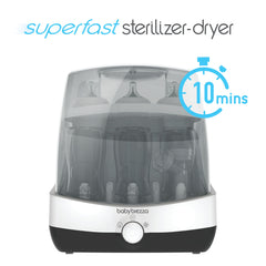 Superfast Baby Bottle Sterilizer and Dryer - Sterilizes & Dries in 10 Minutes