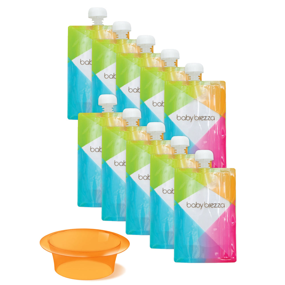 Baby Food Pouches | Reusable Easy-Fill Food Pouches - 10 Pack - product thumbnail