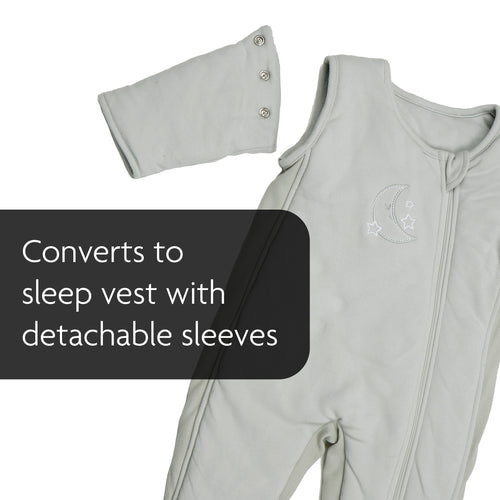 Our transition swaddle converts to a sleep vest with detachable sleeves - product thumbnail