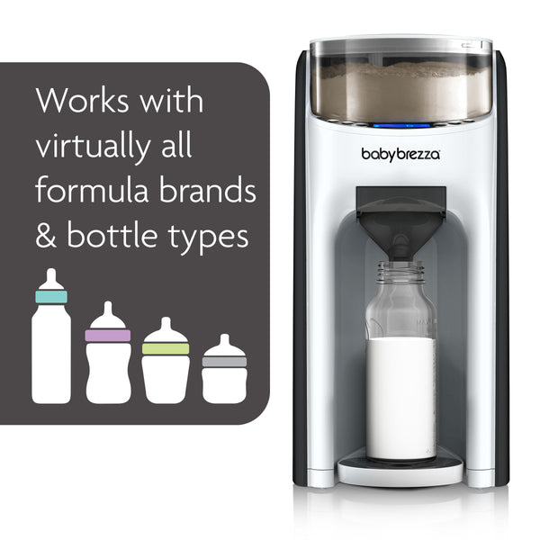 our formula mixer works with virtually all formula brands and bottle types #variant_white