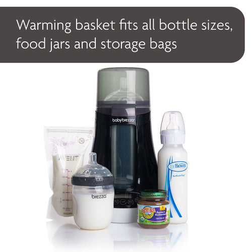 on the go bottle warmer with warming basket that fits all bottle sizes, food jars and breastmilk storage bags - product thumbnail