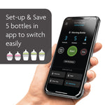 automate set-up by saving up to 5 different bottles in app to switch easily between settings. - product thumbnail