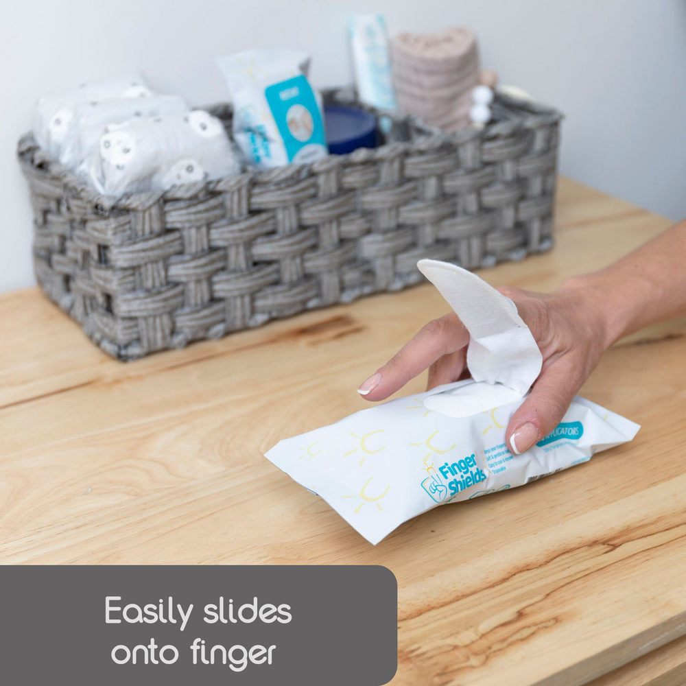 diaper rash applicator easily slides onto fingers - product thumbnail