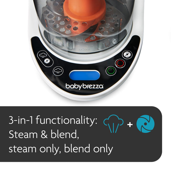 the 3-in-1 food maker steams then blends, or can be set to steam only, or blend only  - product thumbnail