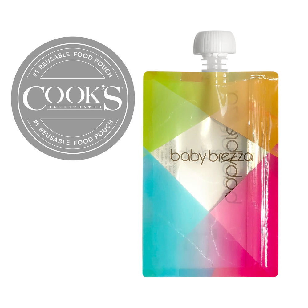 baby brezza awarded #1 reuseable food pouch from Cook's illustrated - product thumbnail