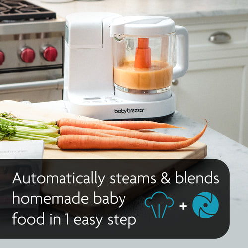 Baby food maker automatically steams and blends homemade baby food in 1 easy step - product thumbnail